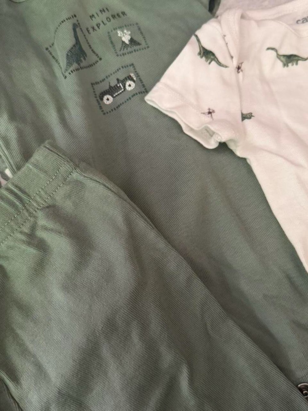 Carter’s Baby Green Dino Outfit Set